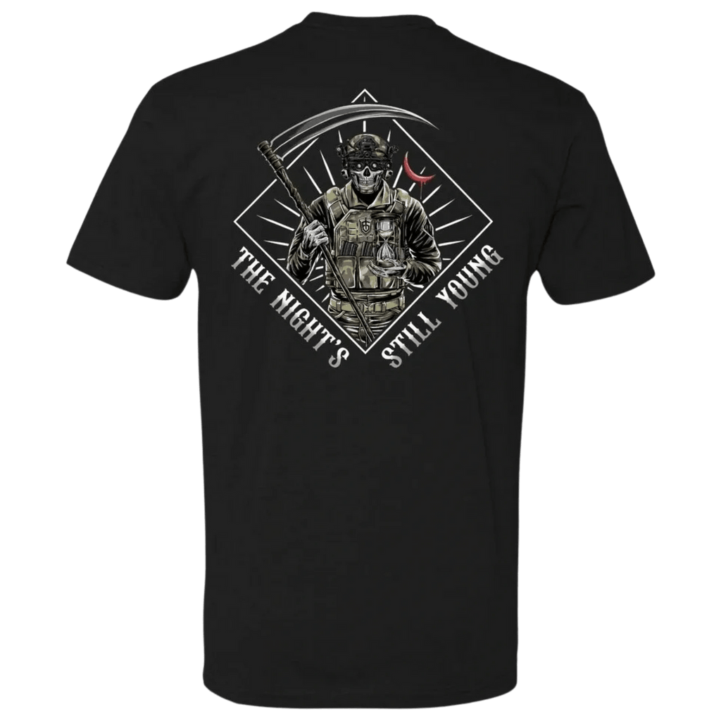 “The Night's Still Young” T-Shirt - IGY6 DEFENSE